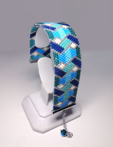 North Artic bead weave bracelet