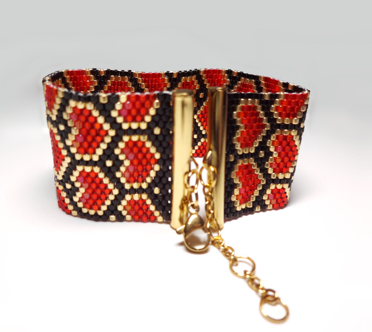 Red Hearts Bracelet Valentines Day Gift