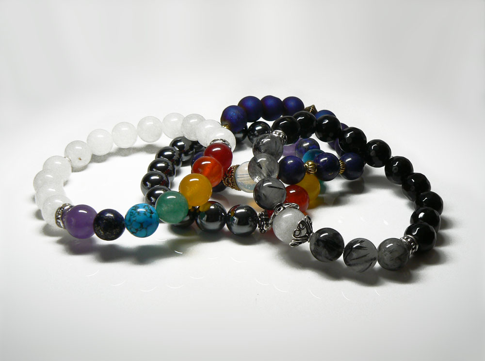 chakra bead bangles