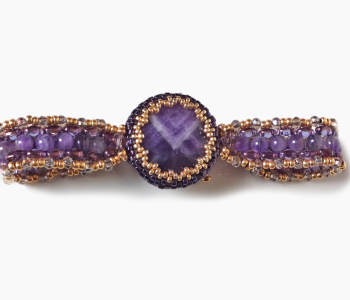 Amethyst Cabochon Bracelet