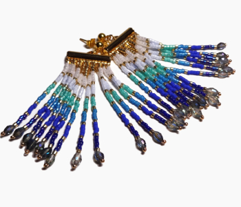 Fringe Earrings –  Ombré Vision