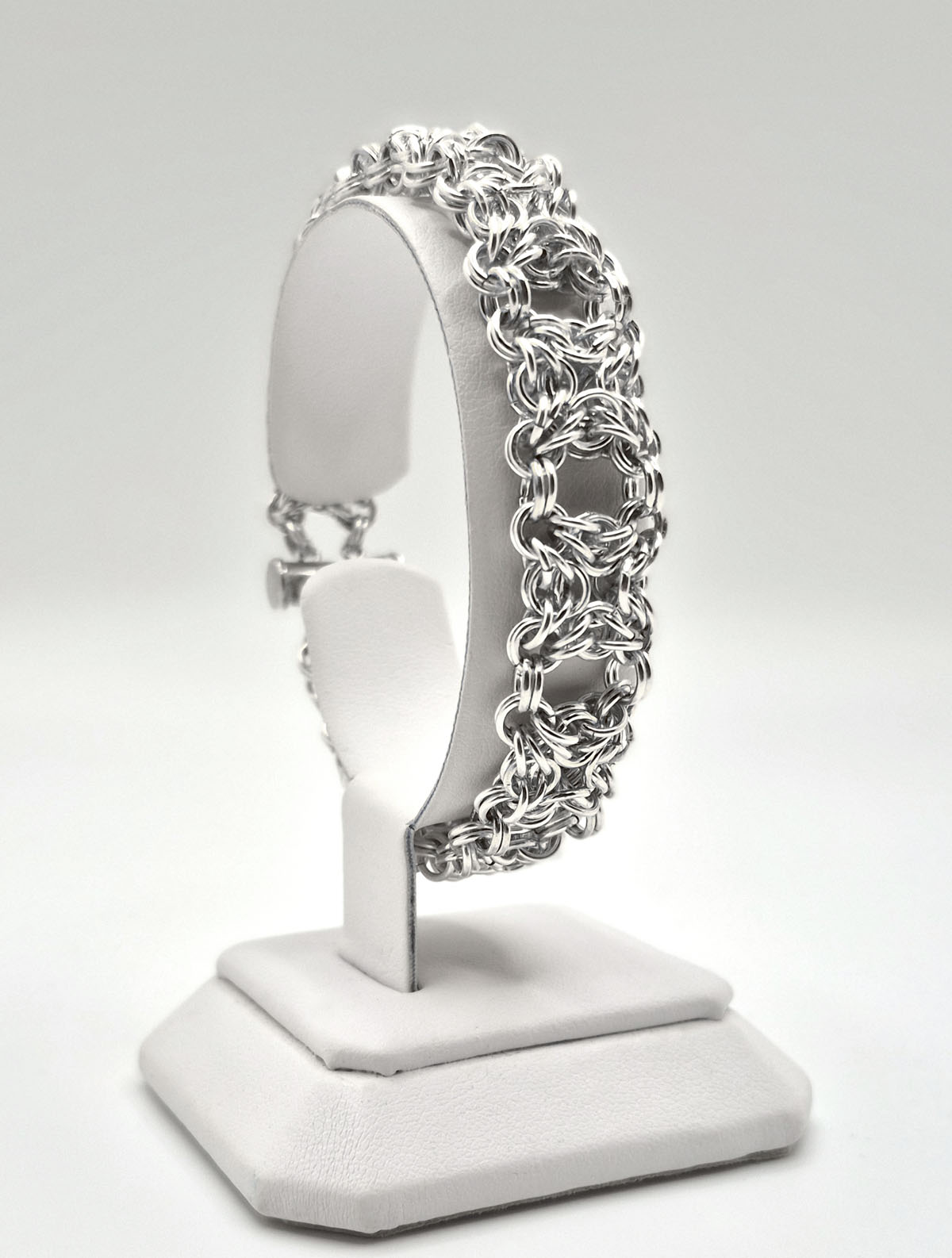 Silver Celtic Labyrinth Chain Bracelet