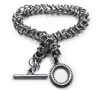 Silver Gunmetal Chain Bracelet