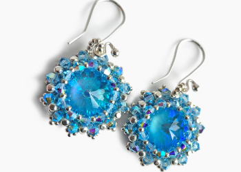 Ultra Blue AB Crystal Earrings